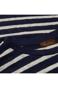 Stenströms Slimline T-Shirt Rundhals Off-white/navy,Gestreift -Bekleidung Rabatt Serie 440039 2462 192 2 800 1200x1200