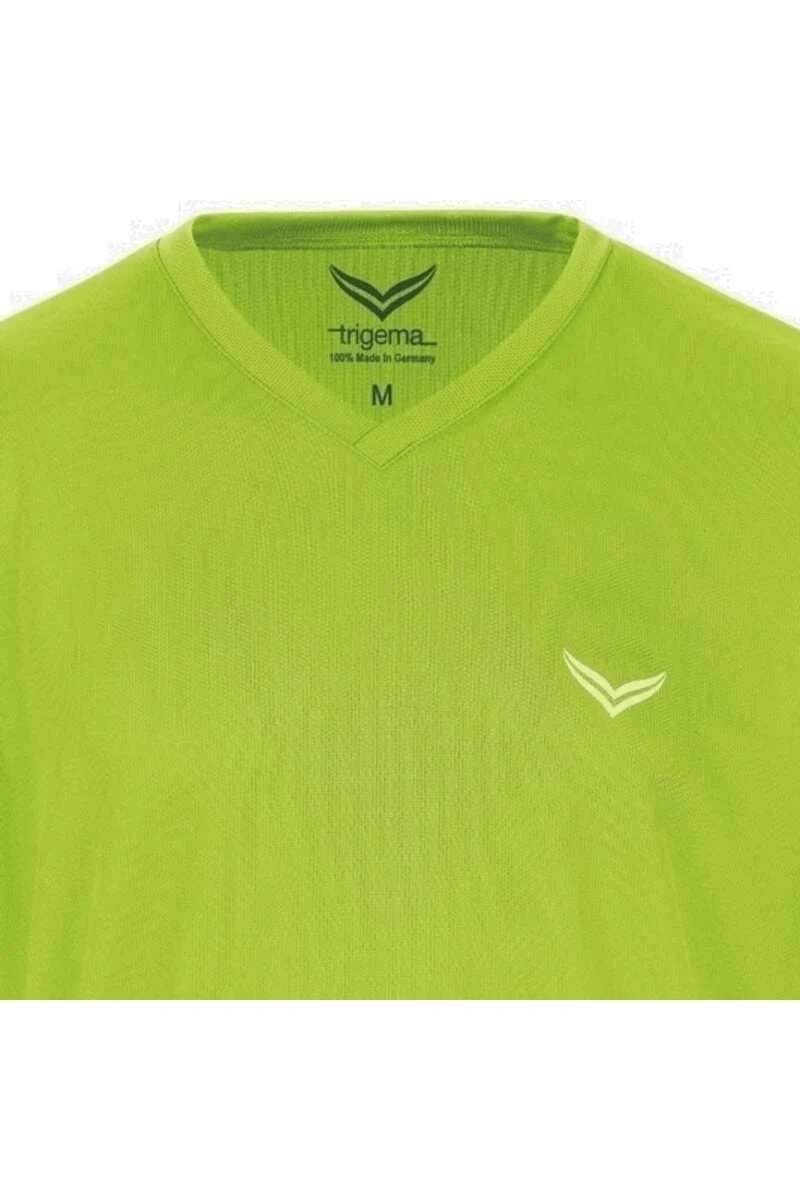 TRIGEMA COOLMAXComfort Fit T-Shirt V-Ausschnitt Lemon,Einfarbig 4 TRIGEMA COOLMAXComfort Fit T-Shirt V-Ausschnitt Lemon,Einfarbig – Bild 2