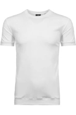 RAGMAN Regular Fit T-Shirt Rundhals Weiss,Einfarbig