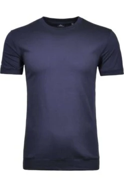 RAGMAN Regular Fit T-Shirt Rundhals Dunkelblau,Einfarbig