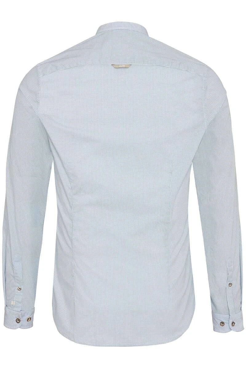 Pure Slim Fit Trachtenhemd Hellblau, Gemustert 4 Pure Slim Fit Trachtenhemd Hellblau, Gemustert – Bild 2