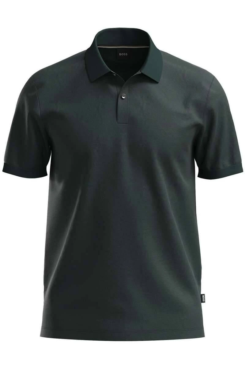 Hugo Boss BOSS Slim Fit Poloshirt Dunkelgrün, Einfarbig 3 Hugo Boss BOSS Slim Fit Poloshirt Dunkelgrün, Einfarbig