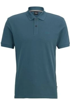 Hugo Boss BOSS Pallas Regular Fit Poloshirt Türkis, Einfarbig