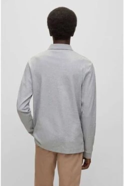 Hugo Boss BOSS Pado Regular Fit Longsleeve Poloshirt Silber, Einfarbig -Bekleidung Rabatt Serie 50468392 041 4 800 1200x1200