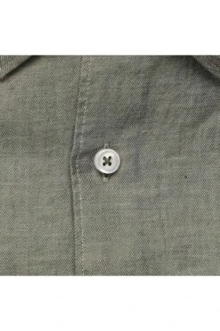 Hugo Boss BOSS Slim Fit Leinenhemd Grün, Einfarbig -Bekleidung Rabatt Serie 50469793 380 3 800 1200x1200