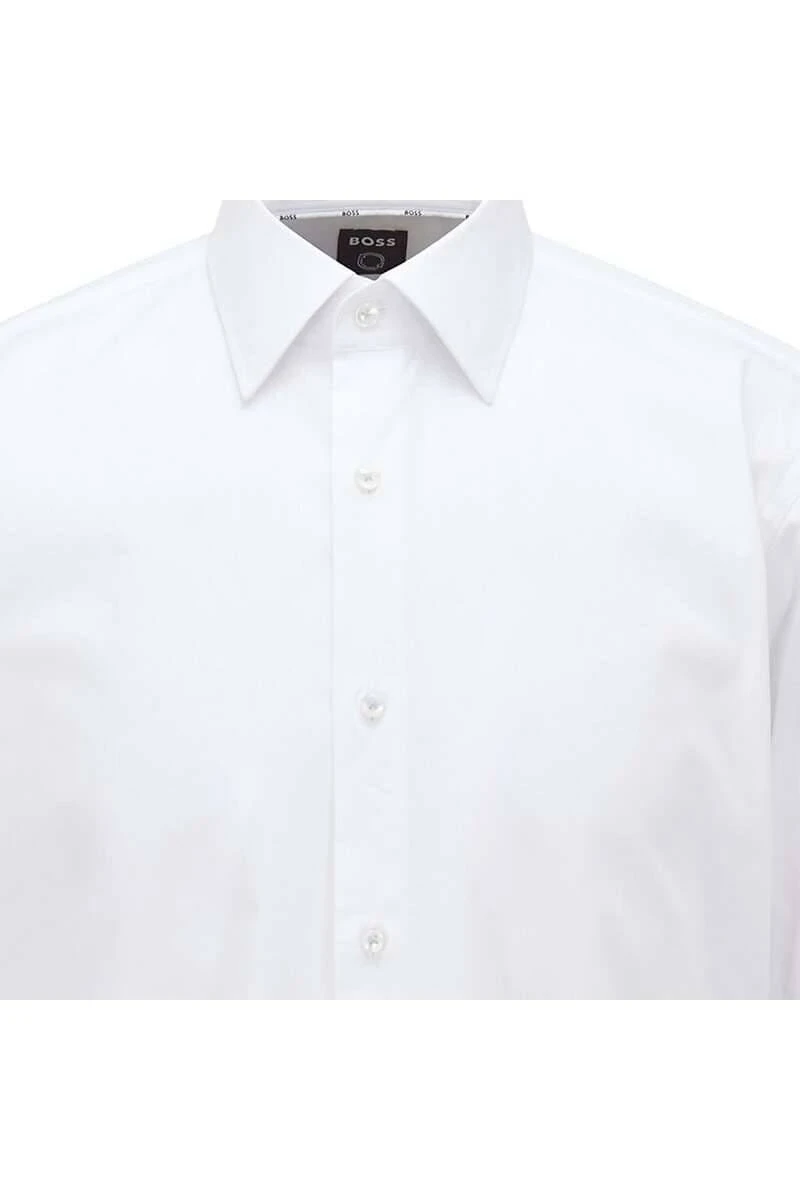 Hugo Boss BOSS Regular Fit Hemd Weiss, Einfarbig 4 Hugo Boss BOSS Regular Fit Hemd Weiss, Einfarbig – Bild 2
