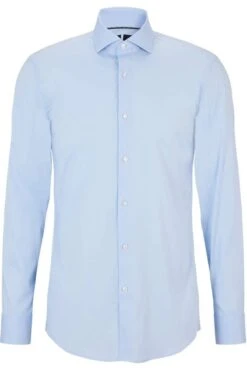 Hugo Boss BOSS Slim Fit Hemd Blau, Einfarbig