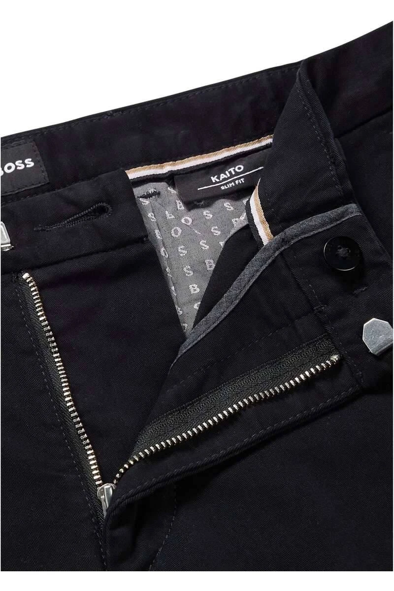 Hugo Boss BOSS Slim Fit Herren Chino Schwarz,Einfarbig 4 Hugo Boss BOSS Slim Fit Herren Chino Schwarz,Einfarbig – Bild 2