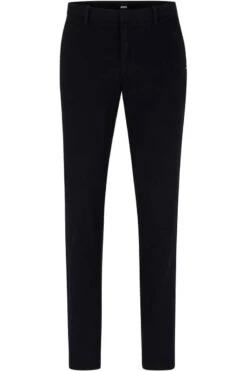 Hugo Boss BOSS Slim Fit Herren Chino Schwarz,Einfarbig