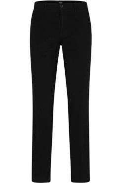 Hugo Boss BOSS Regular Fit Herren Chino Schwarz,Einfarbig