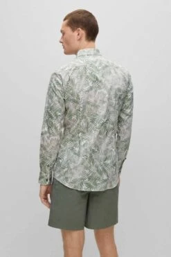 Hugo Boss BOSS Slim Fit Hemd Grün, Gemustert 9 Hugo Boss BOSS Slim Fit Hemd Grün, Gemustert -Bekleidung Rabatt Serie 50490034 343 3 800 1200x1200
