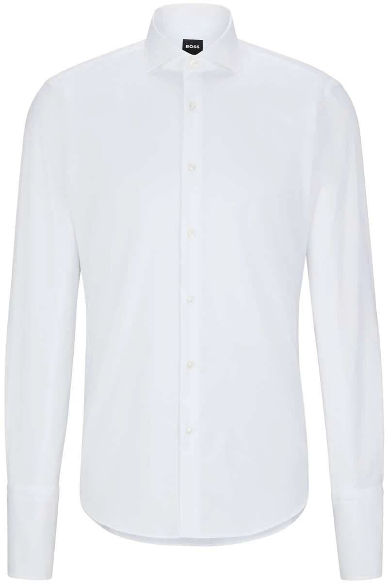 Hugo Boss BOSS Regular Fit Hemd Weiss, Einfarbig 3 Hugo Boss BOSS Regular Fit Hemd Weiss, Einfarbig
