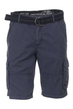 Casa Moda Casual Fit Cargo Shorts Dunkelblau, Gepunktet