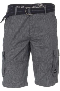 Casa Moda Casual Fit Cargo Shorts Dunkelblau, Kariert
