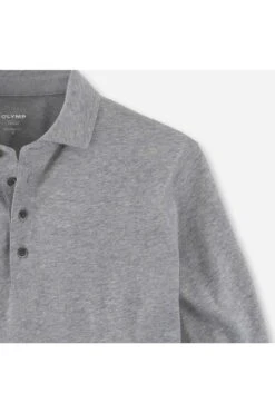 OLYMP Casual Modern Fit Longsleeve Poloshirt Mittelgrau, Einfarbig -Bekleidung Rabatt Serie 5402 14 60 1 800 1200x1200