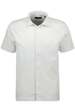RAGMAN Soft Knit Regular Fit Hemd Weiss, Einfarbig