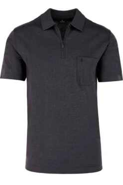 RAGMAN Regular Fit Poloshirt Anthrazit, Einfarbig