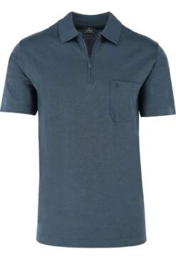 RAGMAN Regular Fit Poloshirt Dunkelblau, Einfarbig