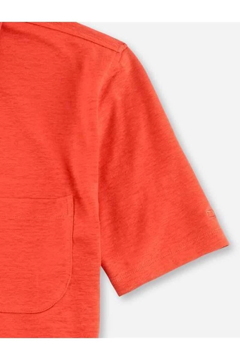 OLYMP Casual Modern Fit Poloshirt Ziegelrot, 6 OLYMP Casual Modern Fit Poloshirt Ziegelrot, – Bild 4