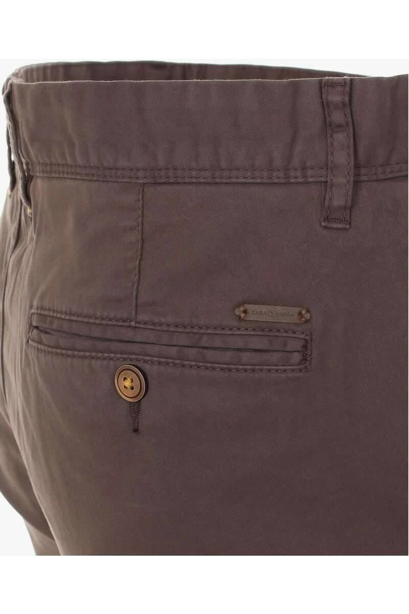 Casa Moda Straight Fit Herren Chino Braun,Einfarbig 6 Casa Moda Straight Fit Herren Chino Braun,Einfarbig – Bild 4