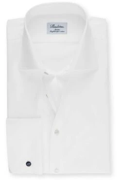Stenströms Fitted Body Hemd Weiss, Einfarbig