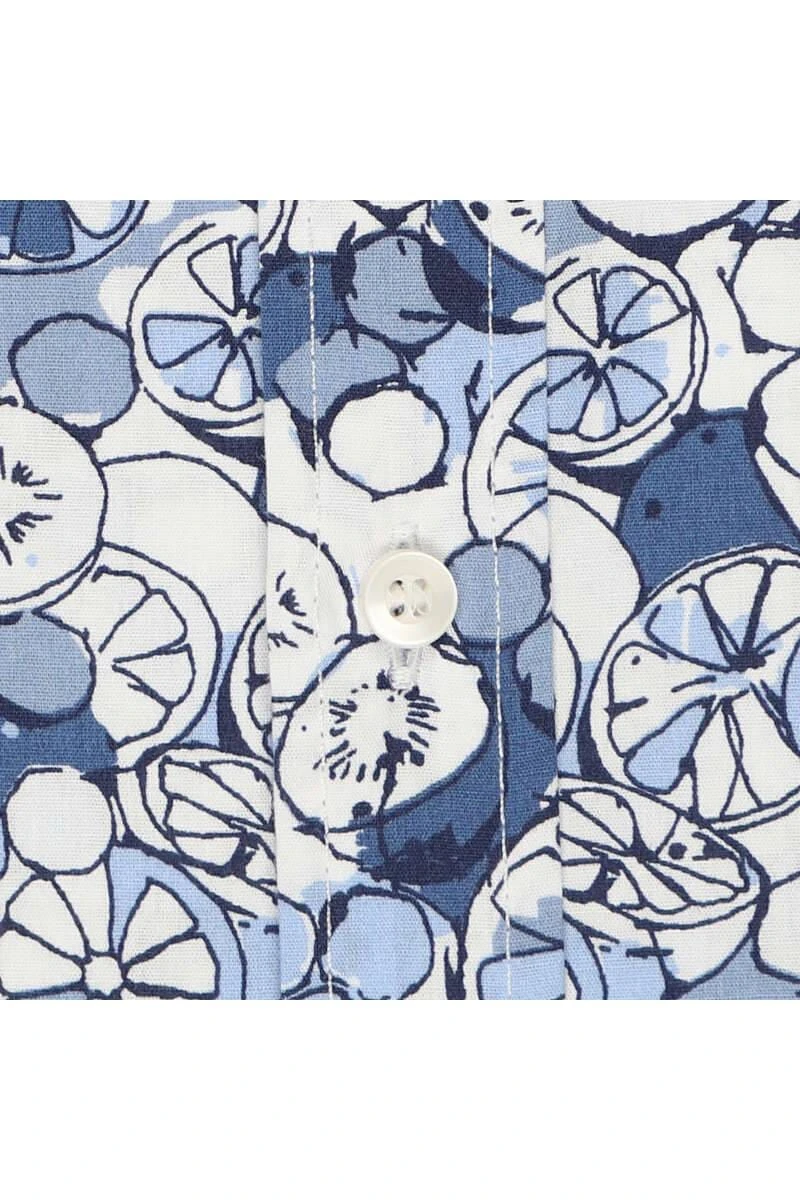 Marvelis Casual Modern Fit Hemd Bleu, Gemustert 6 Marvelis Casual Modern Fit Hemd Bleu, Gemustert – Bild 4