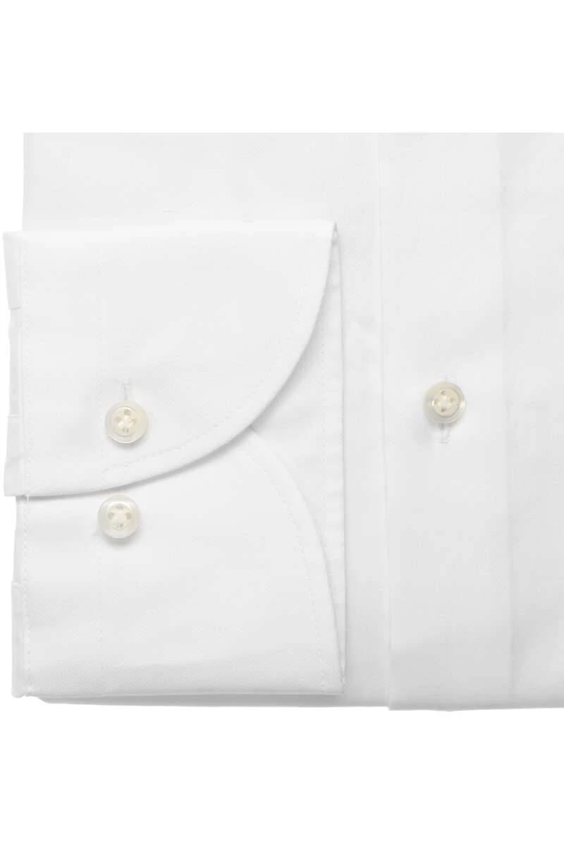 Fakts Slim Fit Hemd Weiss, Einfarbig 5 Fakts Slim Fit Hemd Weiss, Einfarbig – Bild 3