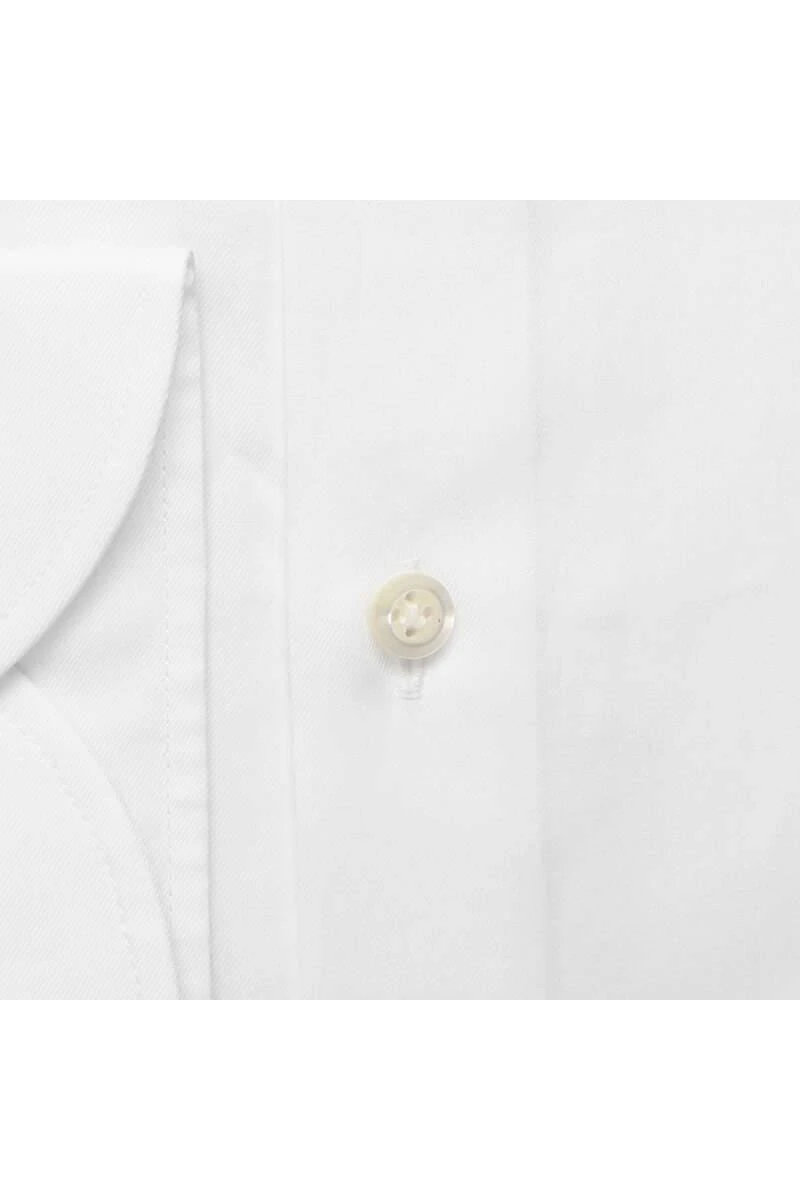 Fakts Slim Fit Hemd Weiss, Einfarbig 6 Fakts Slim Fit Hemd Weiss, Einfarbig – Bild 4