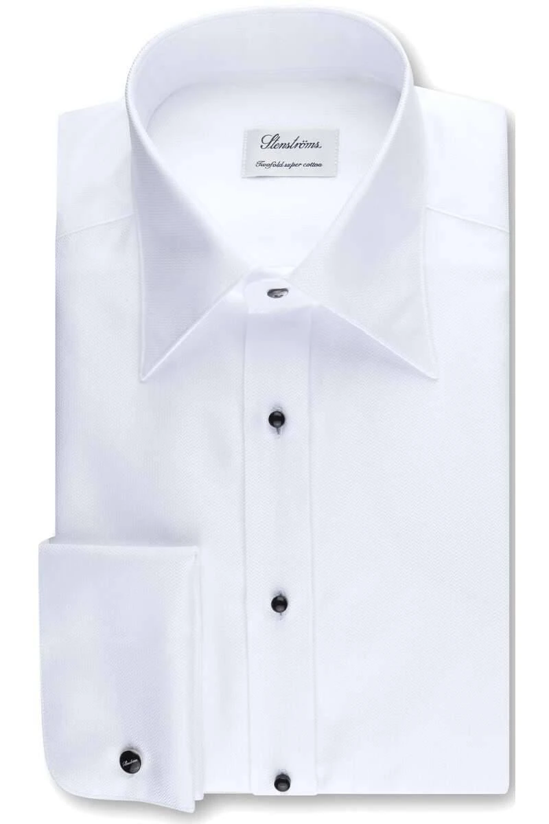 Stenströms Fitted Body Galahemd Weiss 3 Stenströms Fitted Body Galahemd Weiss