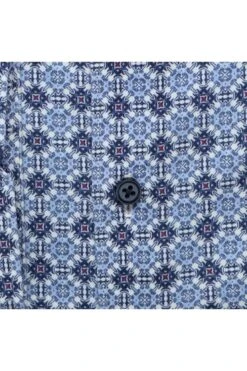 Desoto Slim Fit Jerseyhemd Blau/weiss/rot, Gemustert -Bekleidung Rabatt Serie 63128 3 521 3 800 1200x1200