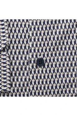 Desoto Slim Fit Jerseyhemd Weiss/blau/braun, Gemustert -Bekleidung Rabatt Serie 63328 3 825 3 800 1200x1200