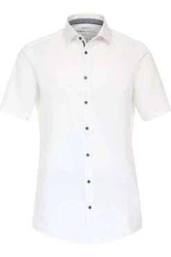 Venti Modern Fit Hemd Weiss, Einfarbig