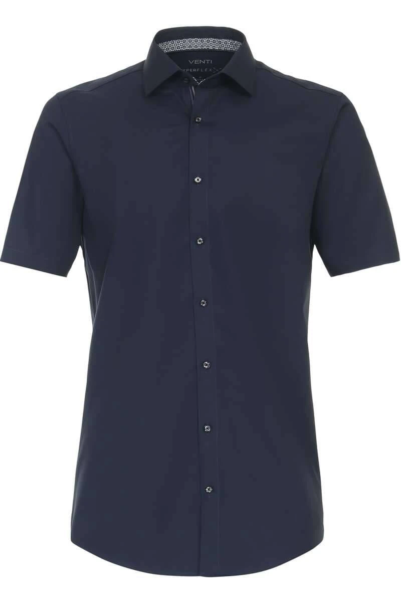 Venti Modern Fit Hemd Navy, Einfarbig 3 Venti Modern Fit Hemd Navy, Einfarbig