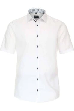 Venti Modern Fit Hemd Weiss, Einfarbig