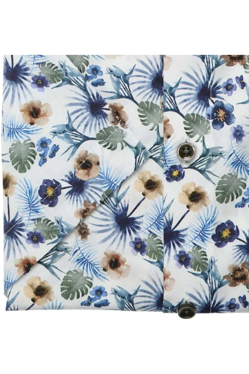 Venti Modern Fit Hemd Weiss, Gemustert 5 Venti Modern Fit Hemd Weiss, Gemustert – Bild 3