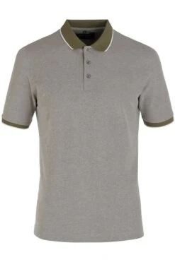 Marvelis Modern Fit Poloshirt Oliv, Strukturiert