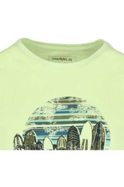 Marvelis CasualModern Fit T-Shirt Rundhals Hellgrün,Gemustert -Bekleidung Rabatt Serie 6609 12 40 1 800 1200x1200
