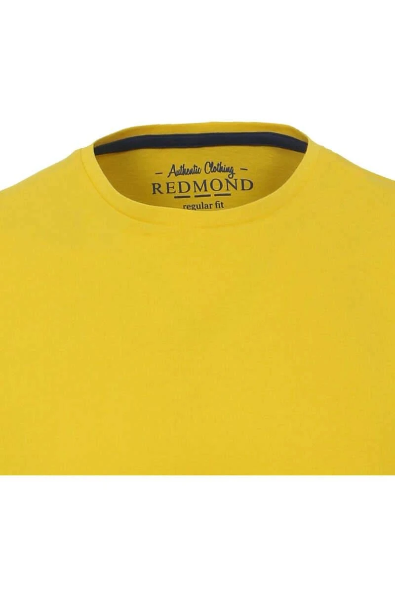 Redmond CasualRegular Fit T-Shirt Rundhals Gelb,Einfarbig 4 Redmond CasualRegular Fit T-Shirt Rundhals Gelb,Einfarbig – Bild 2