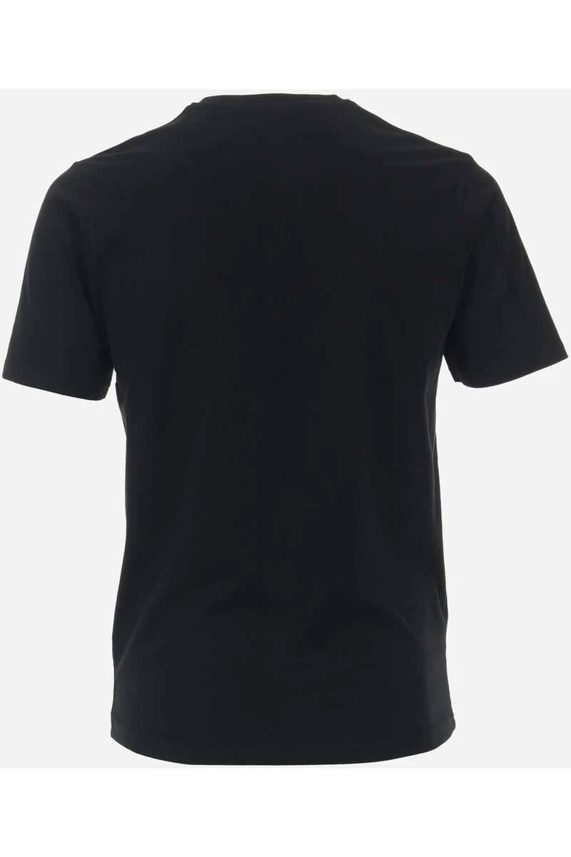 Redmond CasualRegular Fit T-Shirt Henleykragen Schwarz,Einfarbig 4 Redmond CasualRegular Fit T-Shirt Henleykragen Schwarz,Einfarbig – Bild 2