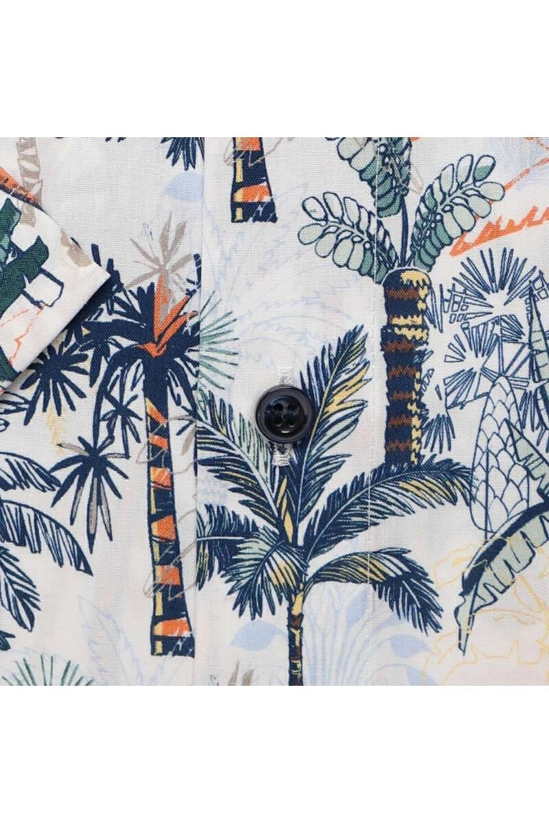 Marvelis Modern Fit Hemd Grün/weiss, Gemustert 6 Marvelis Modern Fit Hemd Grün/weiss, Gemustert – Bild 4