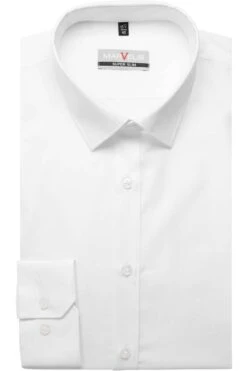 Marvelis Super Slim Hemd Weiss, Einfarbig