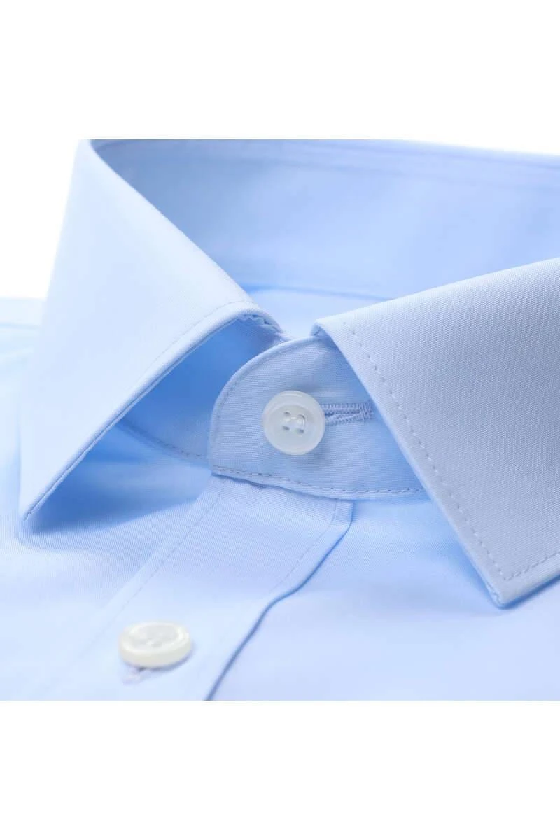 Marvelis Super Slim Hemd Hellblau, Einfarbig 4 Marvelis Super Slim Hemd Hellblau, Einfarbig – Bild 2