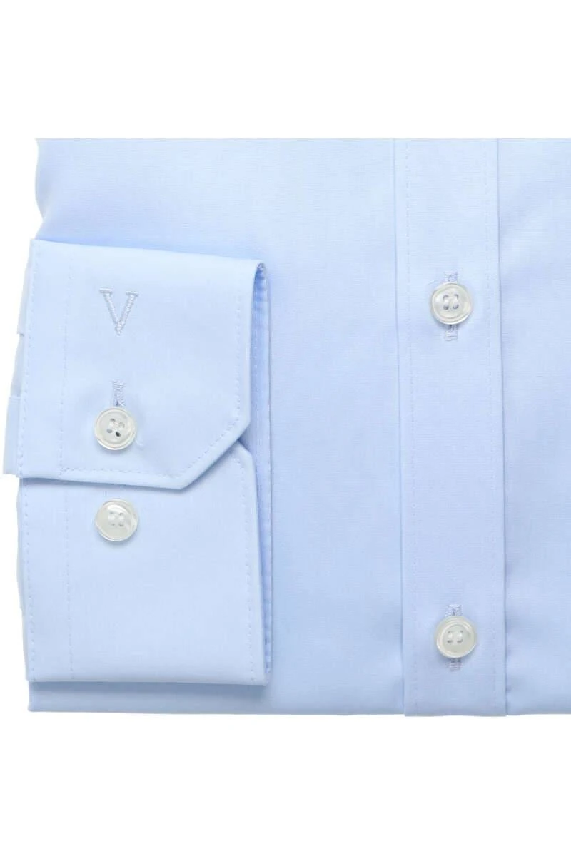 Marvelis Super Slim Hemd Hellblau, Einfarbig 5 Marvelis Super Slim Hemd Hellblau, Einfarbig – Bild 3