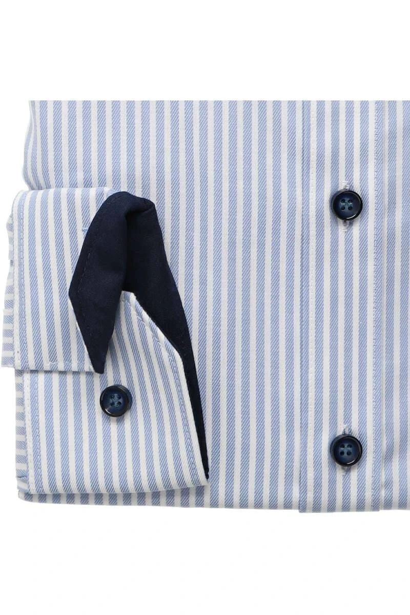 Marvelis Body Fit Hemd Blau/weiss, Gestreift 5 Marvelis Body Fit Hemd Blau/weiss, Gestreift – Bild 3