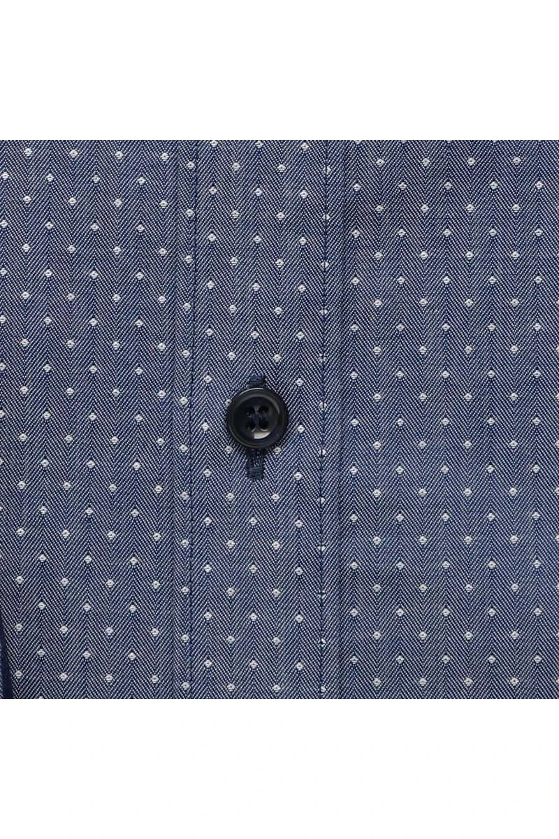 Marvelis Body Fit Hemd Marine, Gepunktet 6 Marvelis Body Fit Hemd Marine, Gepunktet – Bild 4
