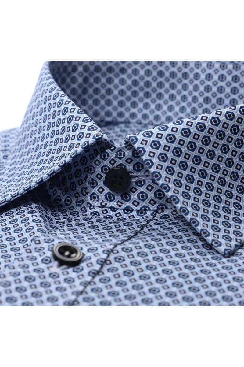 Marvelis Body Fit Hemd Blau/weiss, Gemustert 4 Marvelis Body Fit Hemd Blau/weiss, Gemustert – Bild 2