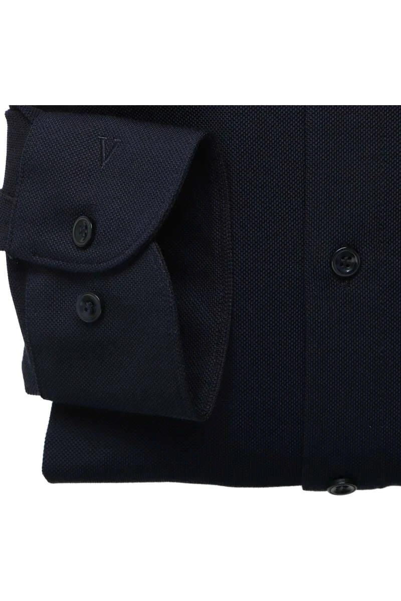 Marvelis Body Fit Jerseyhemd Marine, Strukturiert 5 Marvelis Body Fit Jerseyhemd Marine, Strukturiert – Bild 3