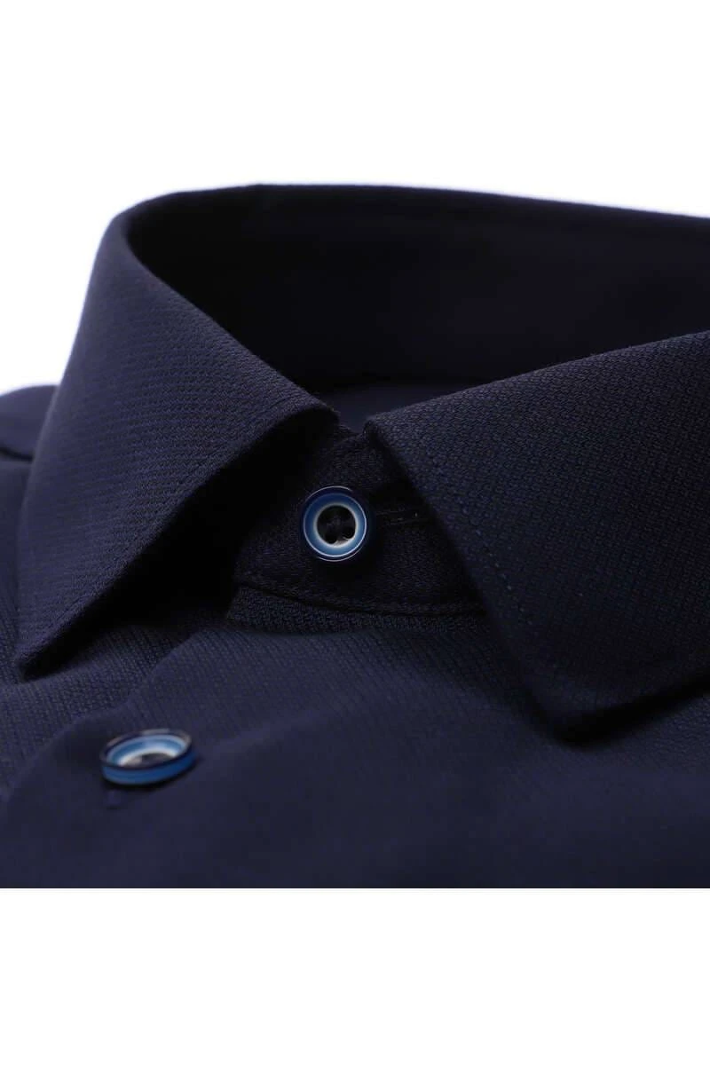 ETERNA Super Slim Hemd Marine, Strukturiert 4 ETERNA Super Slim Hemd Marine, Strukturiert – Bild 2