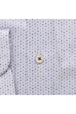 ETERNA 1863 Slim Fit Hemd Blau, Gemustert -Bekleidung Rabatt Serie 8195 F68V 14 3 800 1200x1200