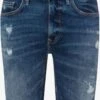 Brax Casual Regular Fit Five-Pocket Kurze Jeans Dunkelblau-used